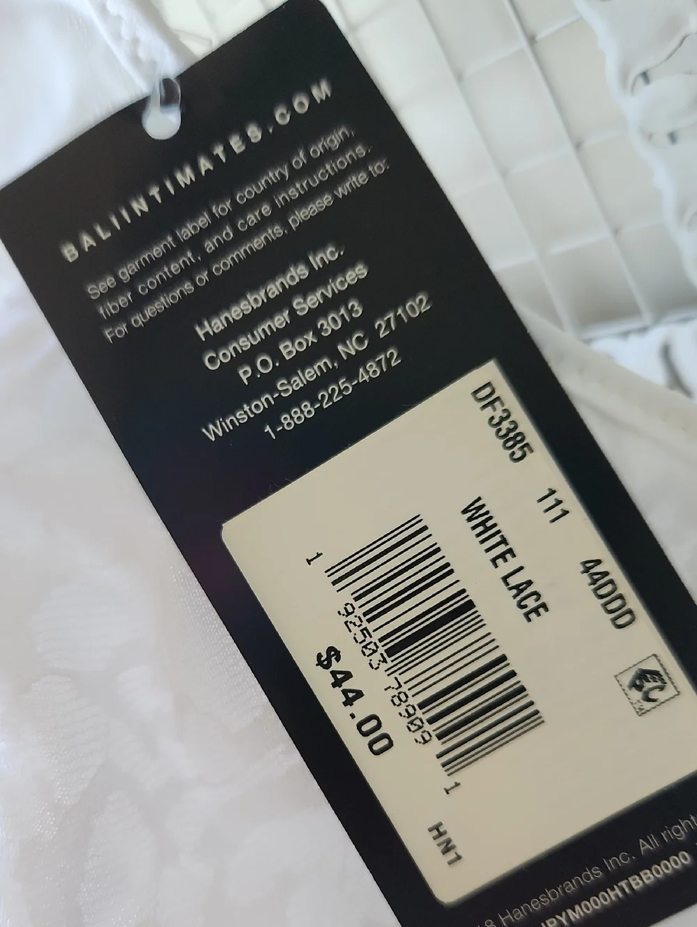 NWT Bali Women's White Lace Minimizer Bra Underwire Bra 44DDD - Picture 4 of 15